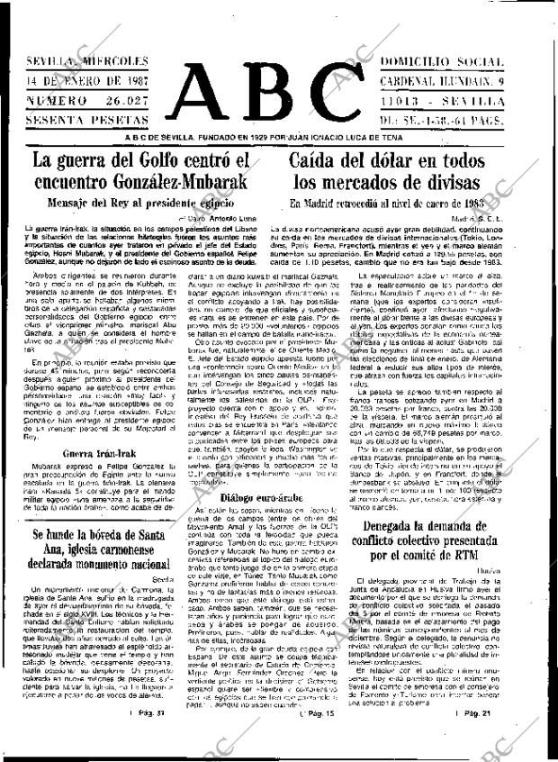 ABC SEVILLA 14-01-1987 página 9