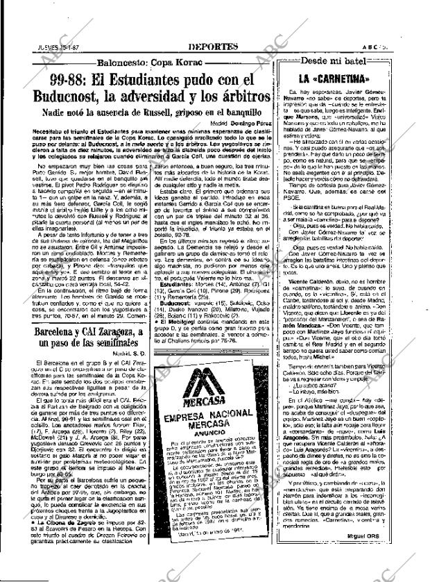 ABC MADRID 15-01-1987 página 51