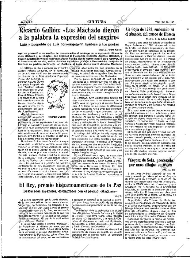 ABC MADRID 16-01-1987 página 44