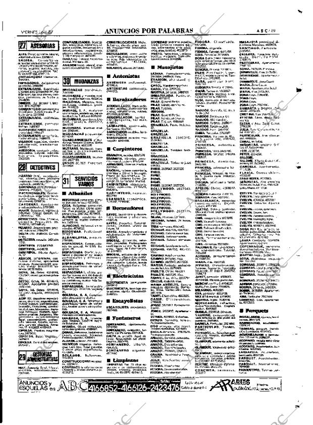 ABC MADRID 16-01-1987 página 89