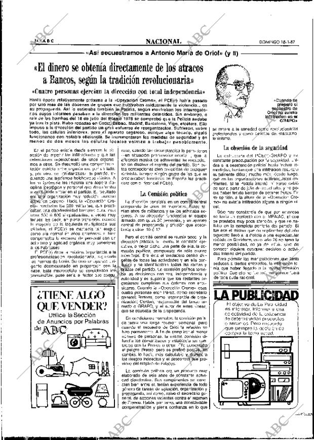 ABC MADRID 18-01-1987 página 34