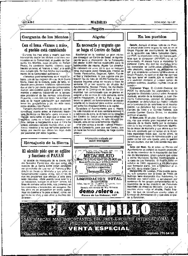 ABC MADRID 18-01-1987 página 44