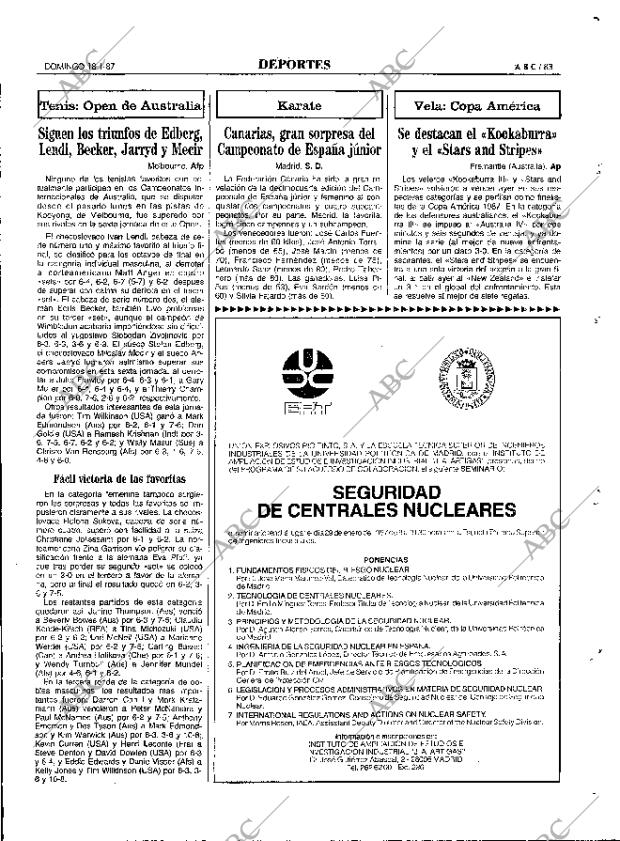 ABC MADRID 18-01-1987 página 83