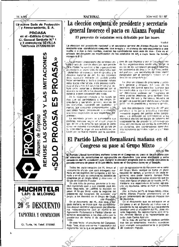 ABC SEVILLA 18-01-1987 página 18