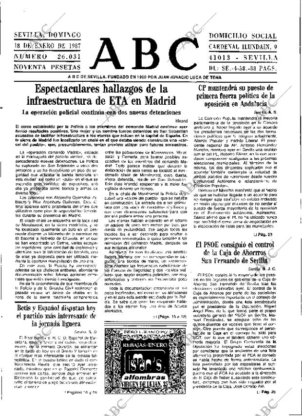 ABC SEVILLA 18-01-1987 página 9