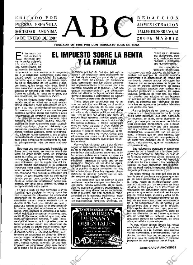 ABC MADRID 19-01-1987 página 3