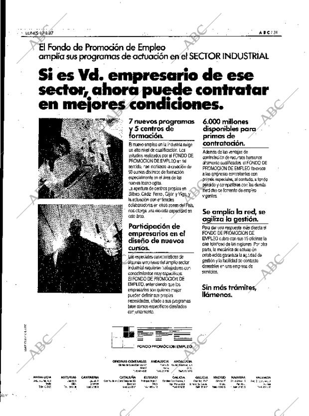 ABC MADRID 19-01-1987 página 31