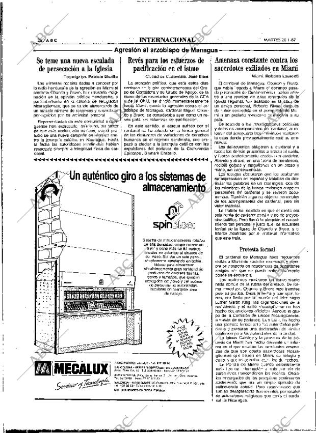 ABC MADRID 20-01-1987 página 26