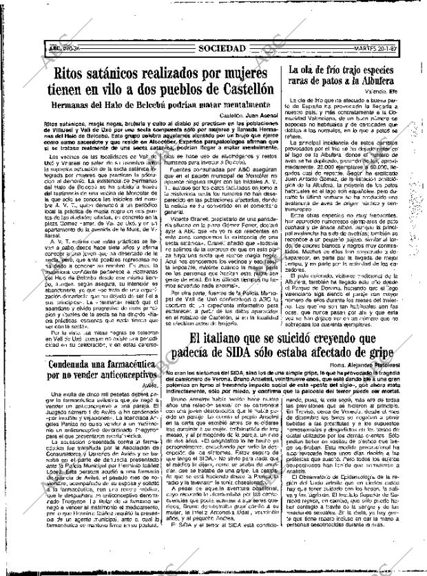 ABC MADRID 20-01-1987 página 36