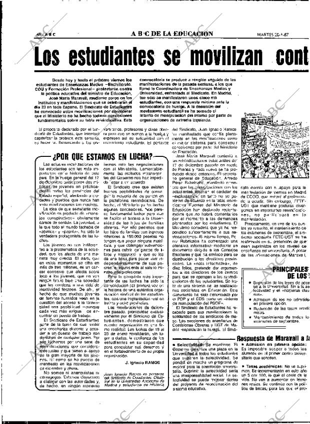 ABC MADRID 20-01-1987 página 48