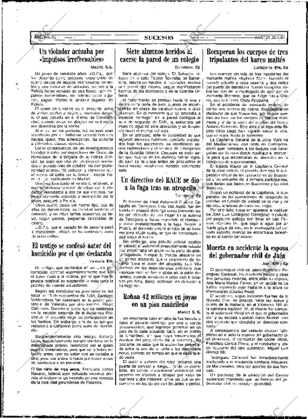 ABC MADRID 20-01-1987 página 62