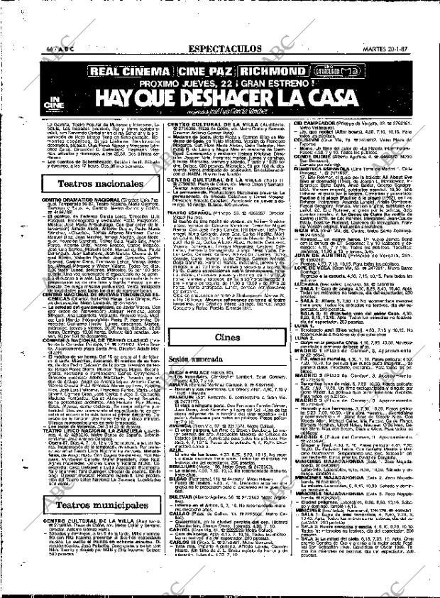 ABC MADRID 20-01-1987 página 66