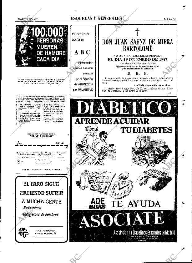 ABC MADRID 20-01-1987 página 73