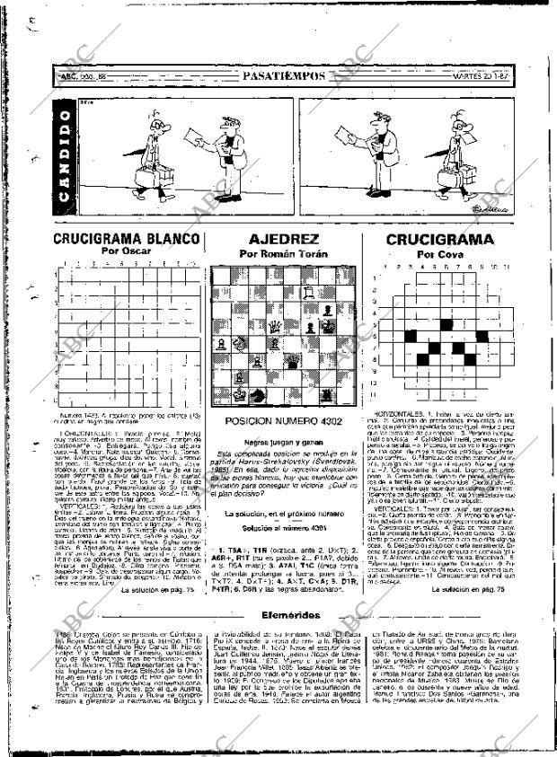 ABC MADRID 20-01-1987 página 88