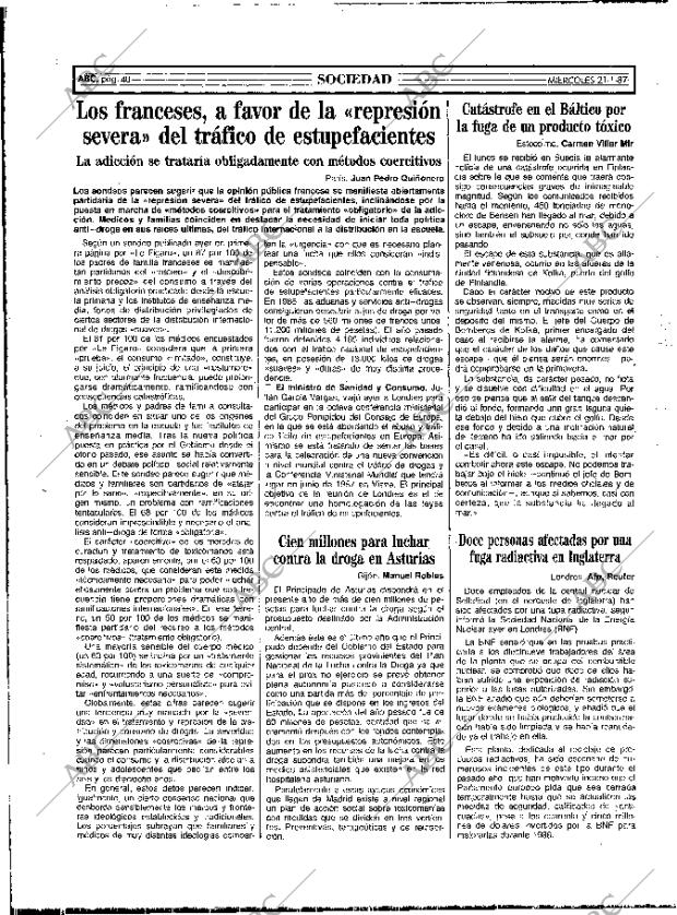 ABC MADRID 21-01-1987 página 40