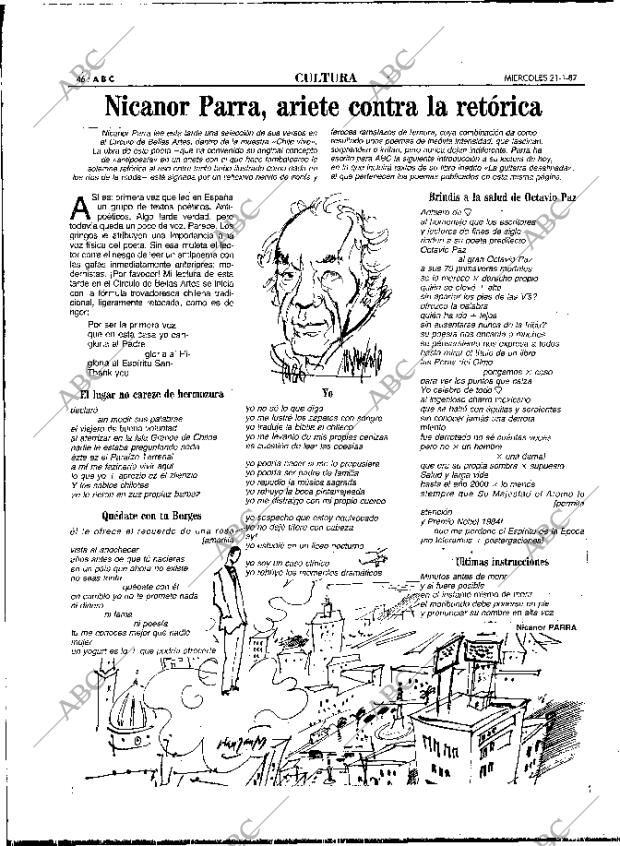 ABC MADRID 21-01-1987 página 46