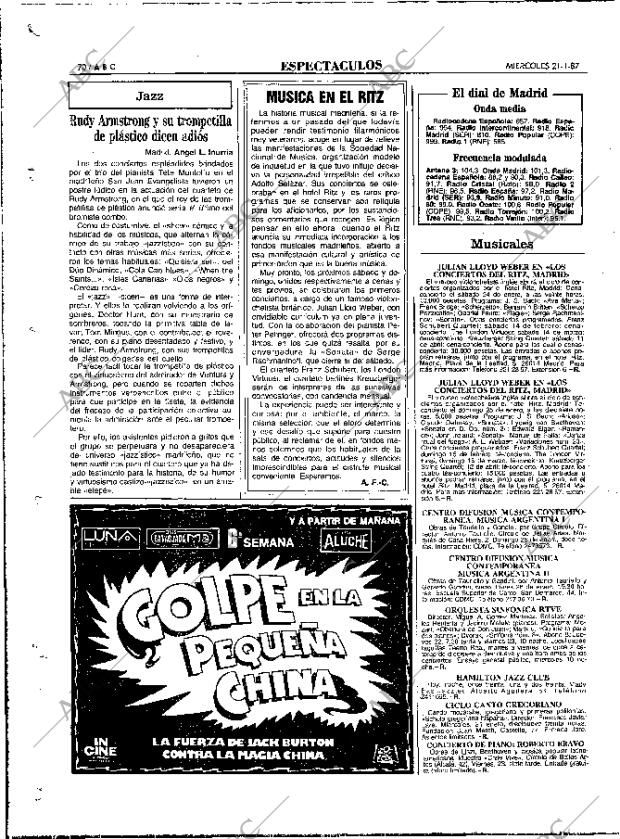 ABC MADRID 21-01-1987 página 70