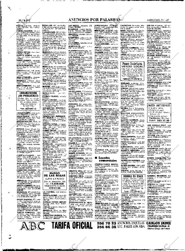 ABC MADRID 21-01-1987 página 88