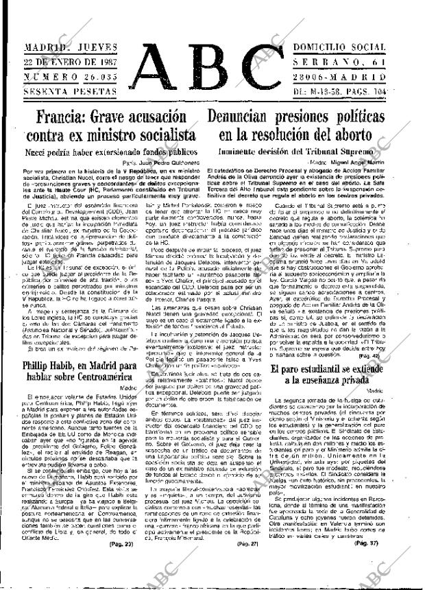 ABC MADRID 22-01-1987 página 13