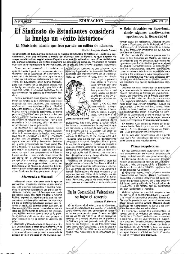 ABC MADRID 22-01-1987 página 37