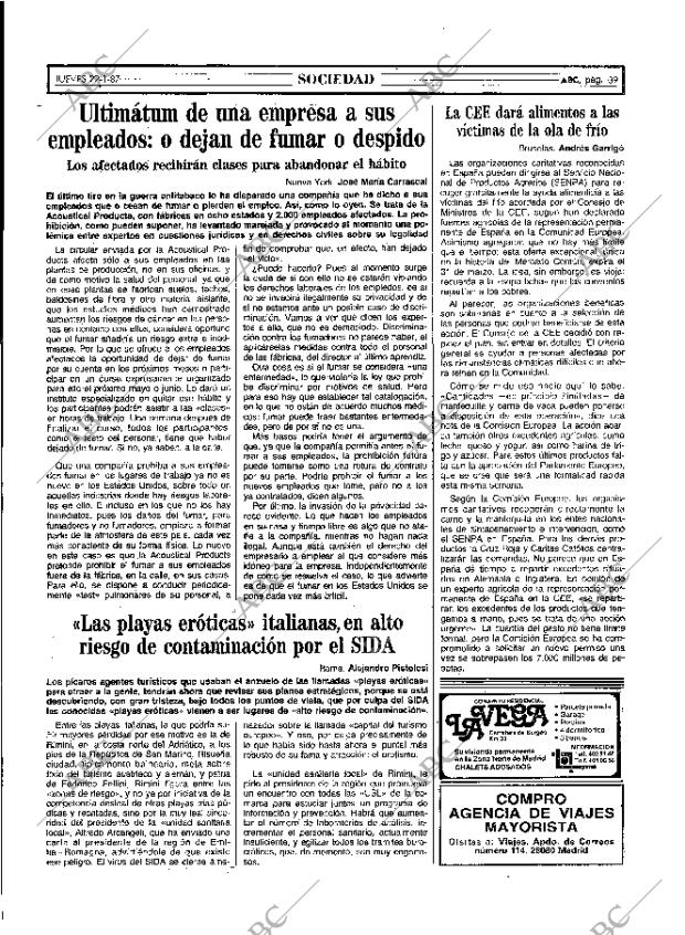 ABC MADRID 22-01-1987 página 39