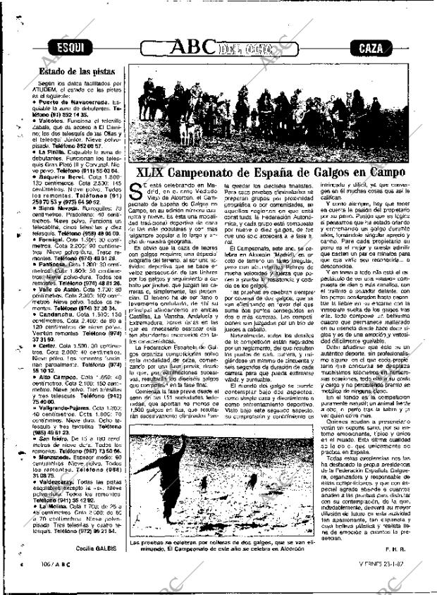 ABC MADRID 23-01-1987 página 106