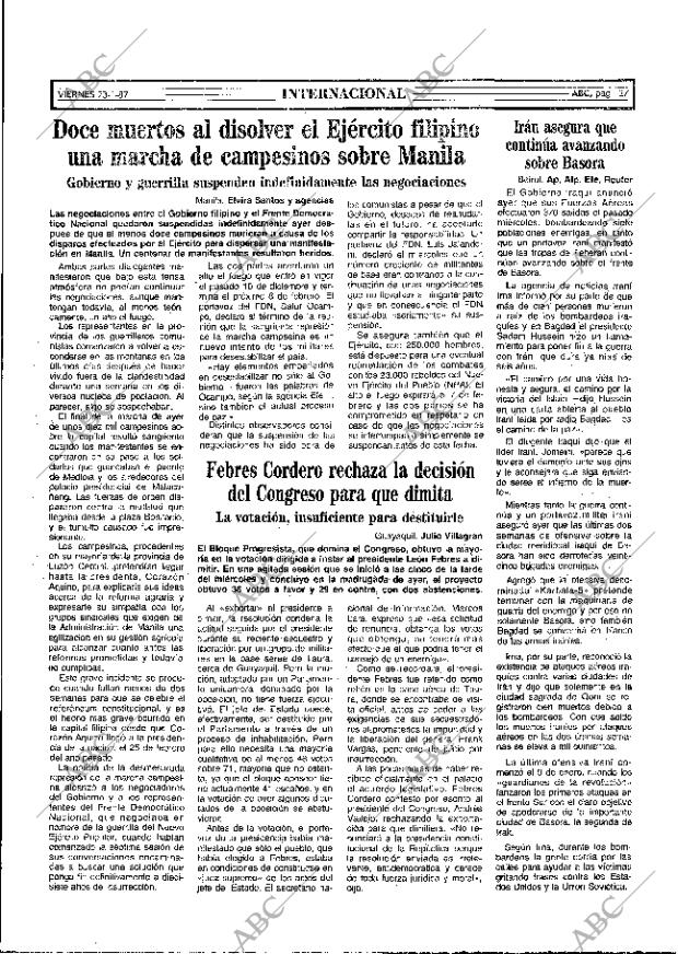 ABC MADRID 23-01-1987 página 27