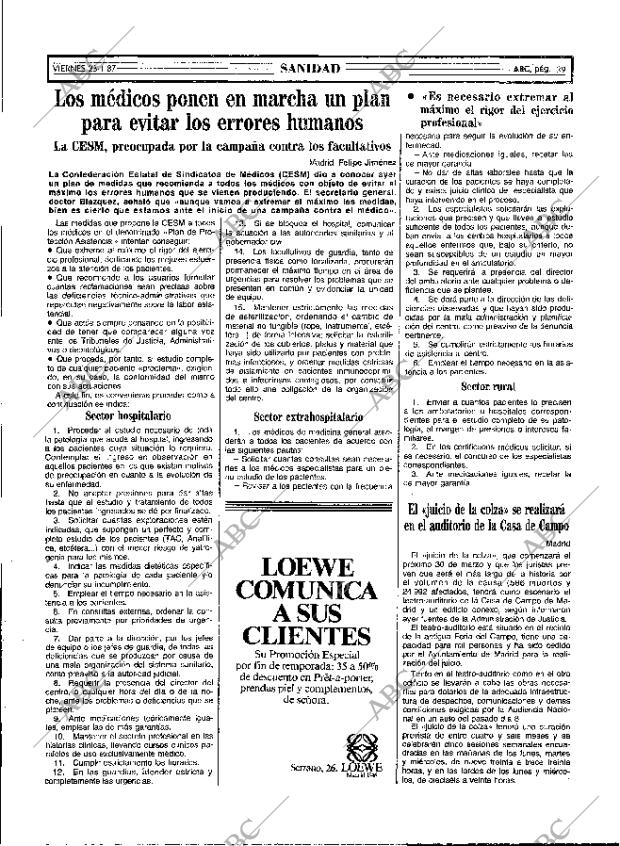 ABC MADRID 23-01-1987 página 39