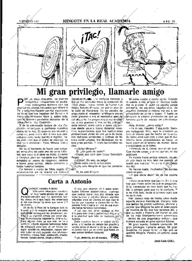 ABC MADRID 23-01-1987 página 53