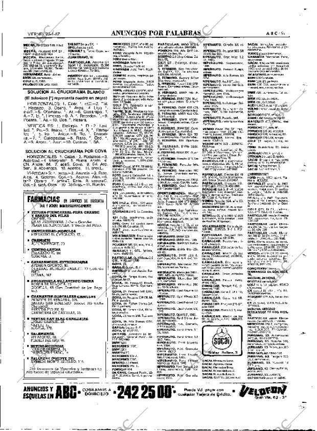 ABC MADRID 23-01-1987 página 91