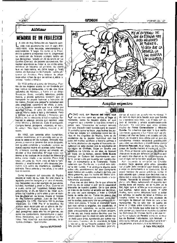 ABC SEVILLA 23-01-1987 página 14
