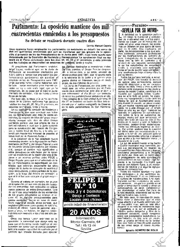 ABC SEVILLA 23-01-1987 página 23