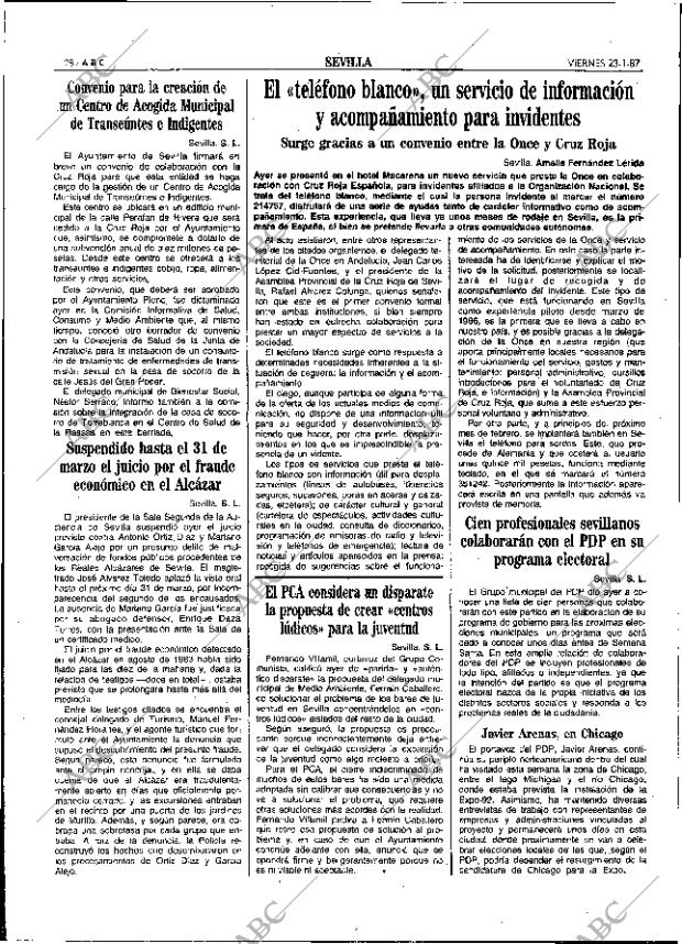 ABC SEVILLA 23-01-1987 página 28