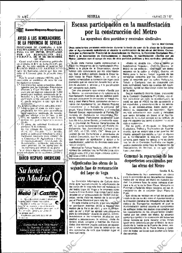 ABC SEVILLA 23-01-1987 página 30