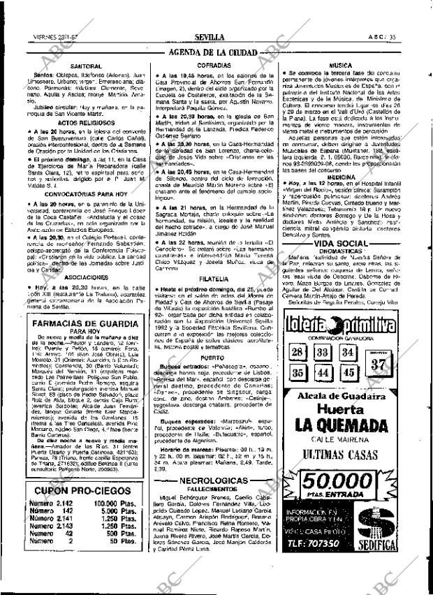 ABC SEVILLA 23-01-1987 página 35