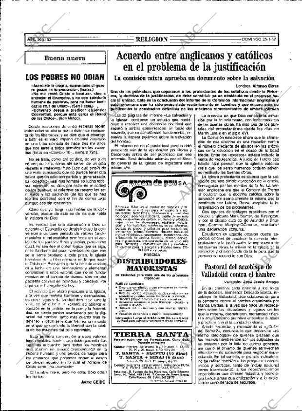 ABC MADRID 25-01-1987 página 52