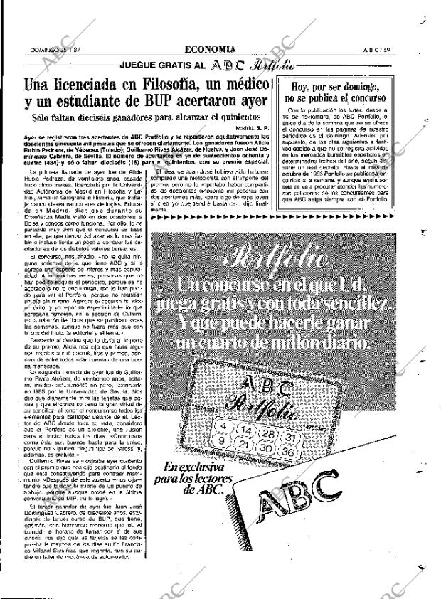 ABC MADRID 25-01-1987 página 69