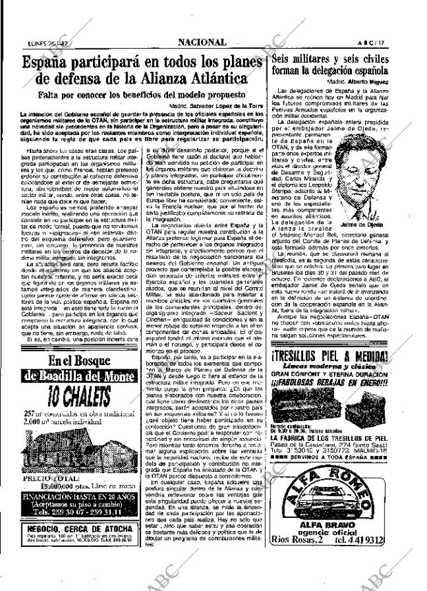ABC MADRID 26-01-1987 página 17