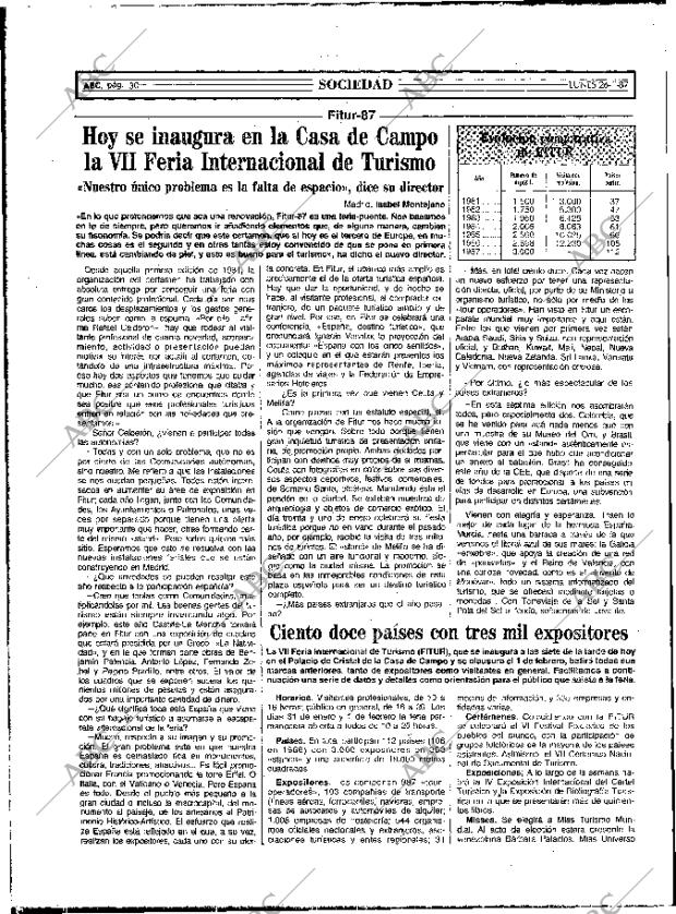 ABC MADRID 26-01-1987 página 30