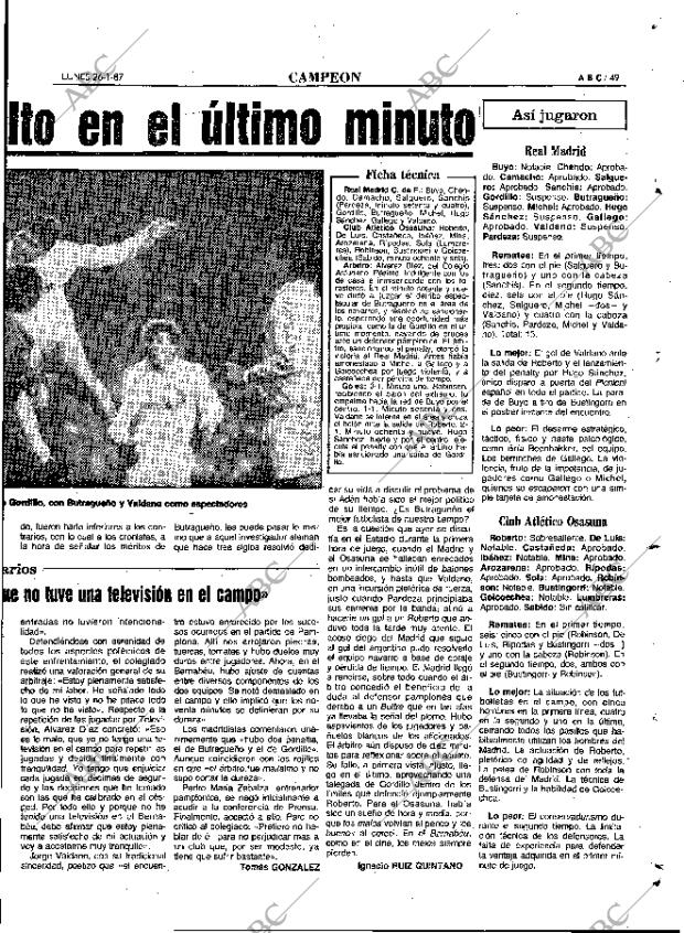 ABC MADRID 26-01-1987 página 49