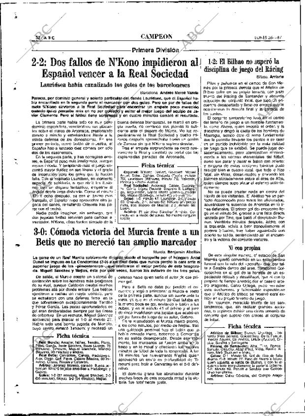 ABC MADRID 26-01-1987 página 52