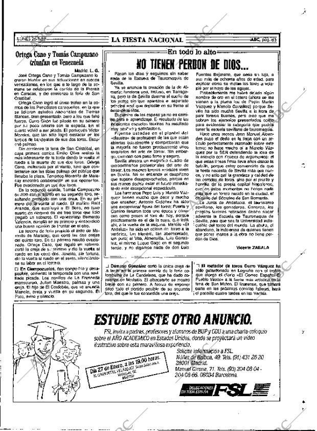 ABC MADRID 26-01-1987 página 63