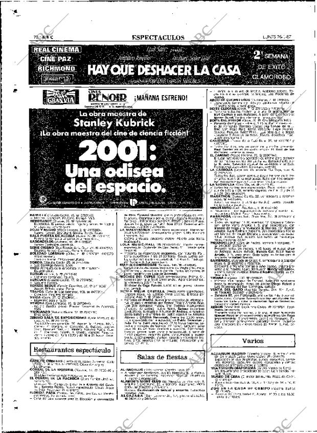 ABC MADRID 26-01-1987 página 72