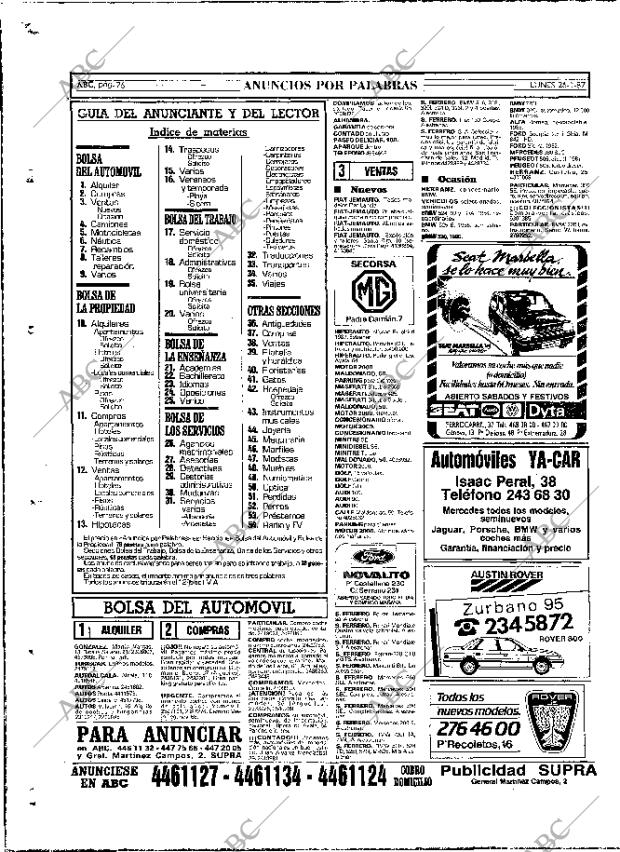 ABC MADRID 26-01-1987 página 76