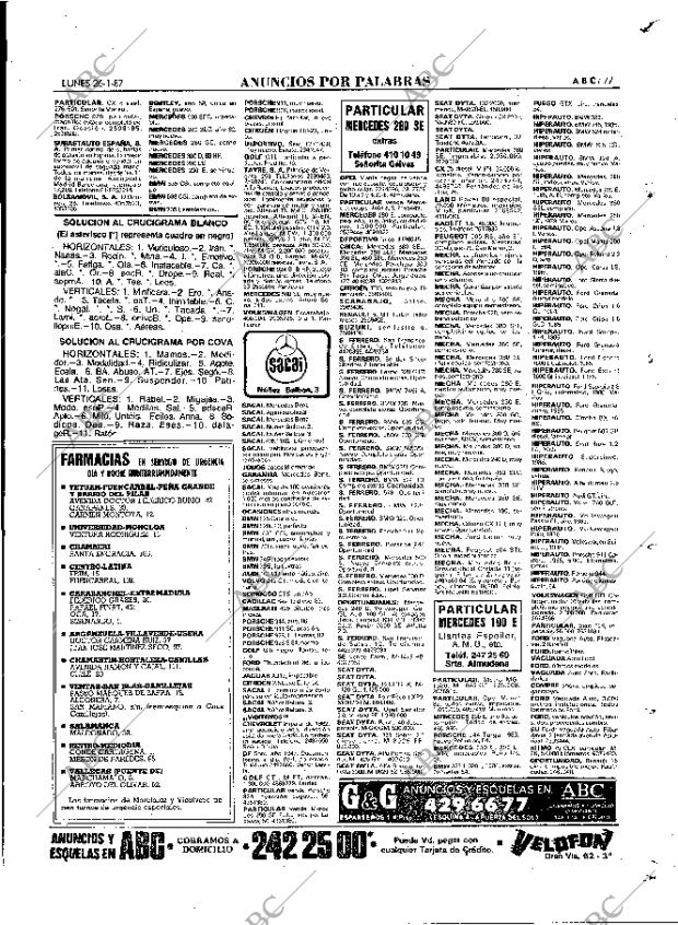ABC MADRID 26-01-1987 página 77