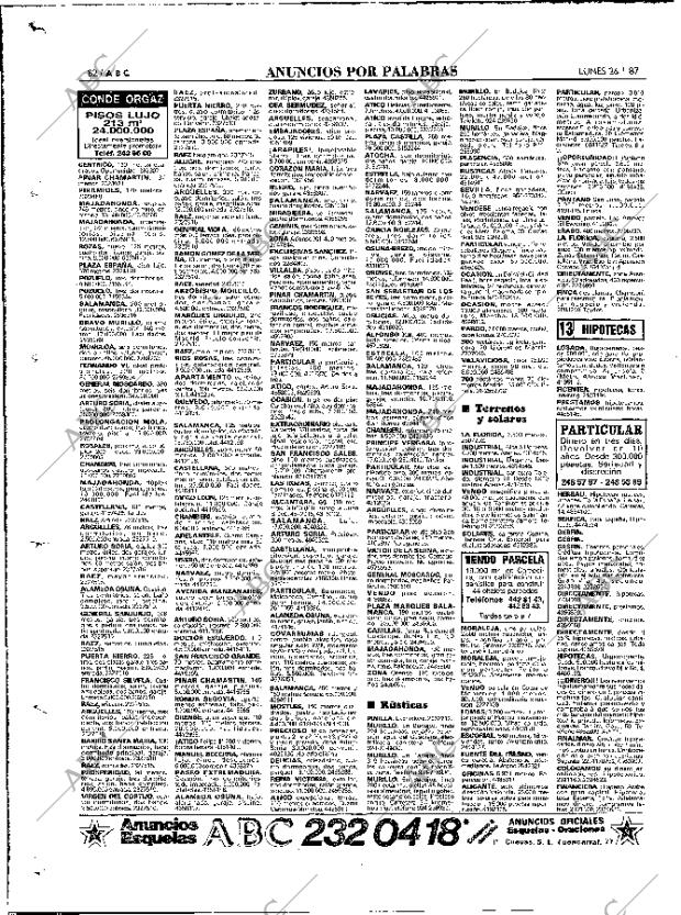 ABC MADRID 26-01-1987 página 82