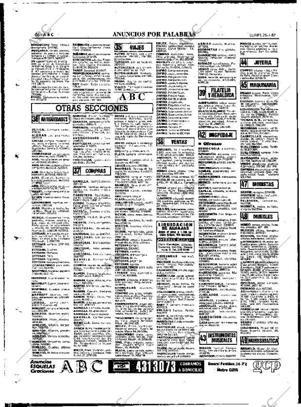 ABC MADRID 26-01-1987 página 86