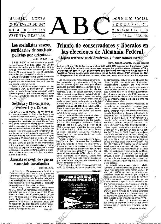 ABC MADRID 26-01-1987 página 9