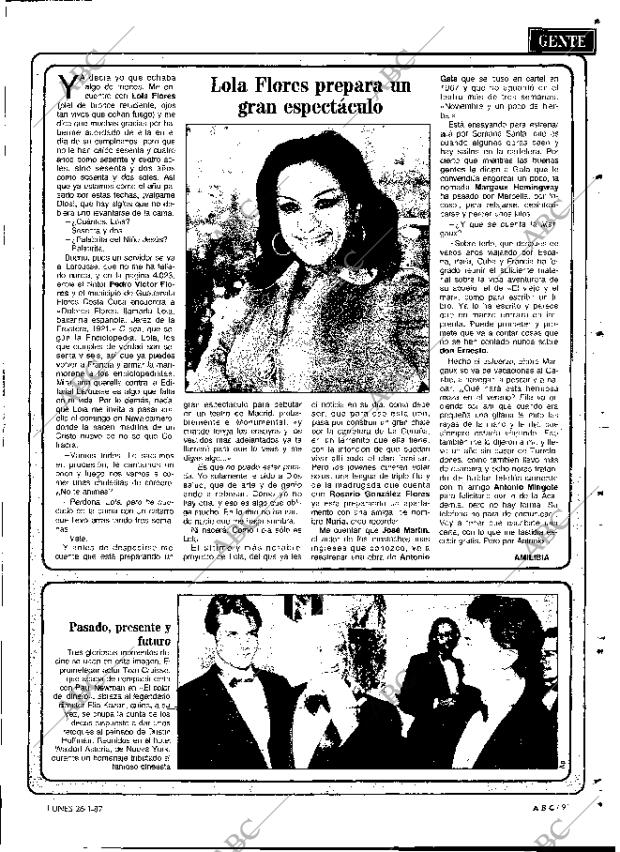 ABC MADRID 26-01-1987 página 91