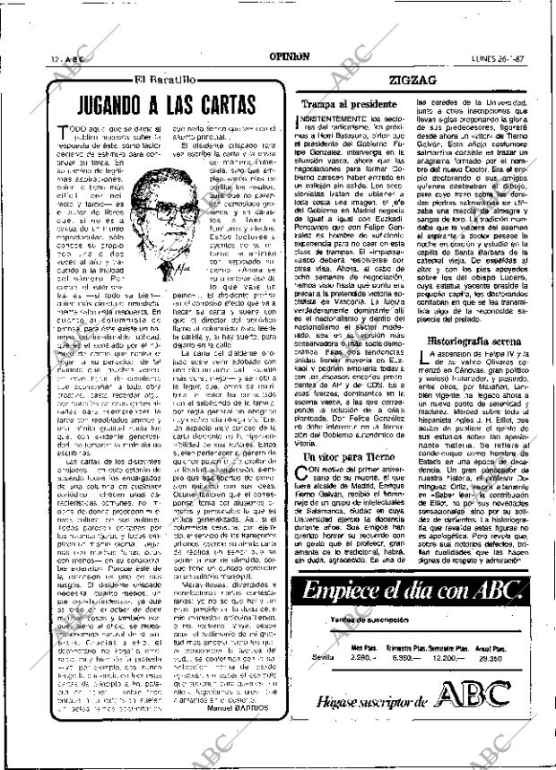 ABC SEVILLA 26-01-1987 página 12